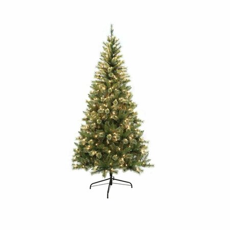 HOHOHO 7 ft. Lights Cashmere Christmas Tree, White HO2741128